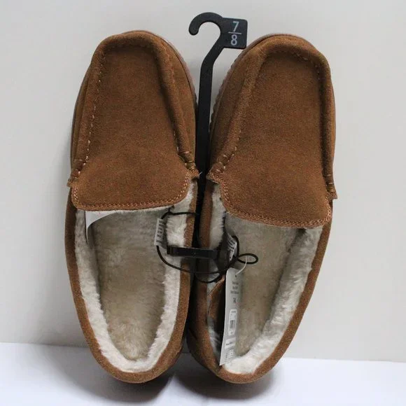 Suede Moccasin Slippers George Men's Slippers George Genuine